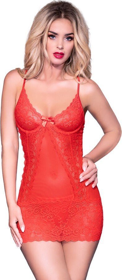 CHILIROSE - CR 3020 BABYDOLL  TANGA ROJO L/XL