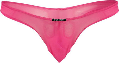 CUT4MEN - TANGA CON REALCE FUCSIA XL