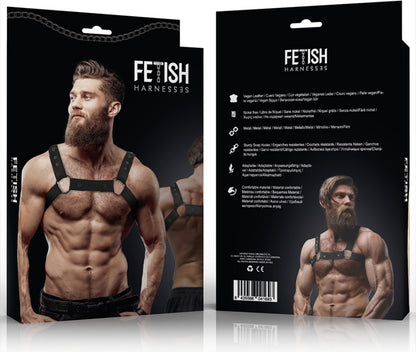 FETISH SUBMISSIVE ATTITUDE - ARNÉS DEPORTIVO AJUSTABLE NEOPRENO PECHO HOMBRE