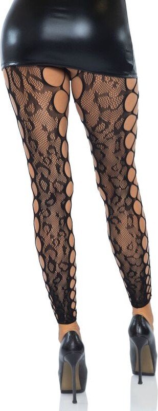 LEG AVENUE - FOOTLESS CROTHLESS TIGHTS ONE SIZE