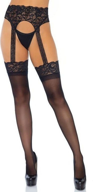 LEG AVENUE MEDIAS CON LIGUERO OPACAS TALLA UNICA