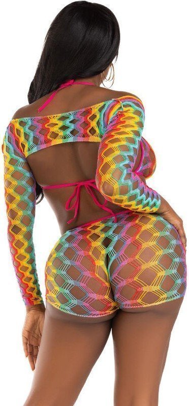 LEG AVENUE - SET TRES PIEZAS MULTICOLOR