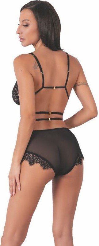 LIVCO CORSETTI FASHION - DREZNA LC 90733 SUJETADOR + PANTY NEGRO L/XL