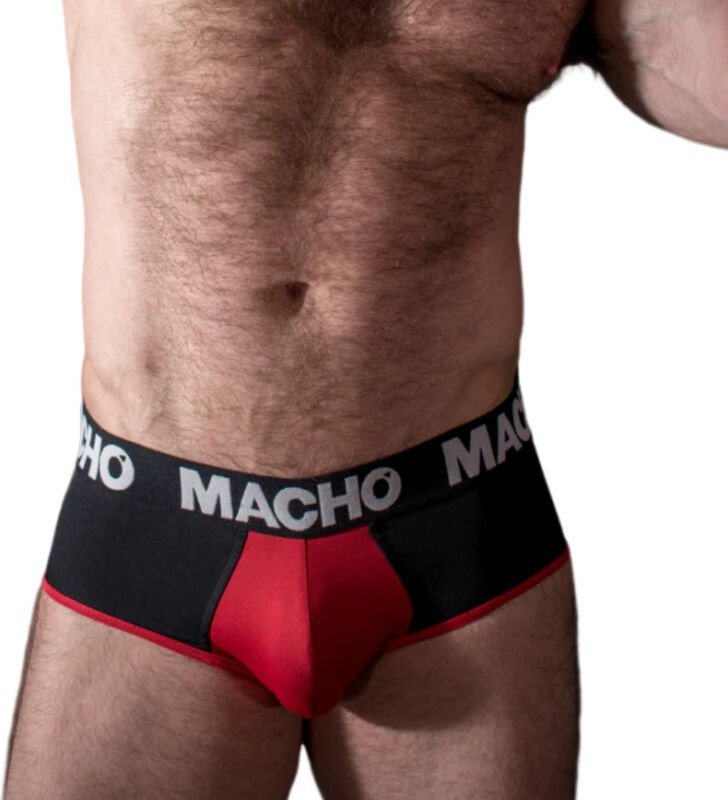 MACHO - MS26N SLIP NEGRO/ROJO XL