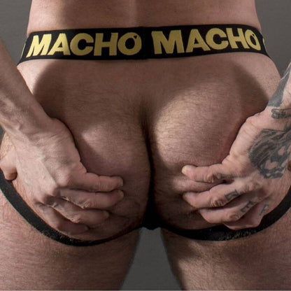 MACHO - MX25AC JOCK CUERO AMARILLO XL