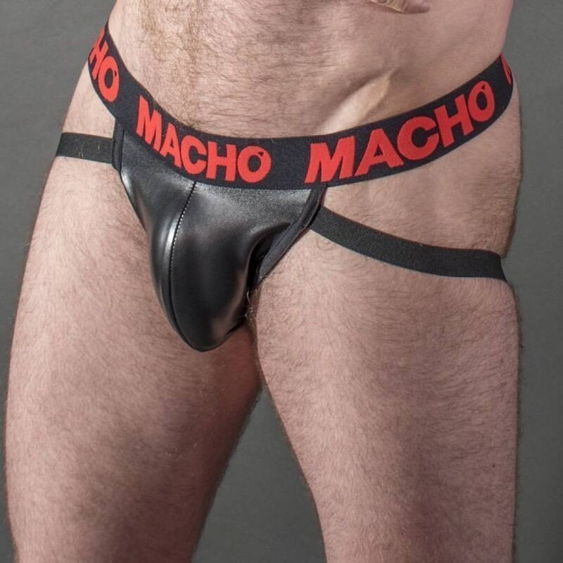 MACHO - MX25RC JOCK CUERO ROJO XL