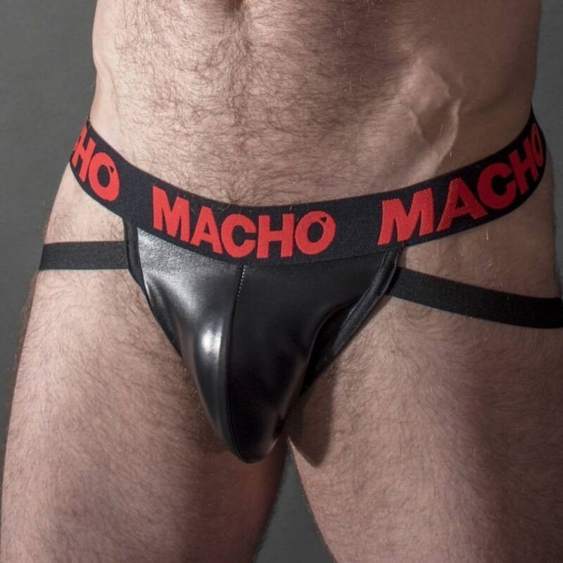 MACHO - MX25RC JOCK CUERO ROJO XL