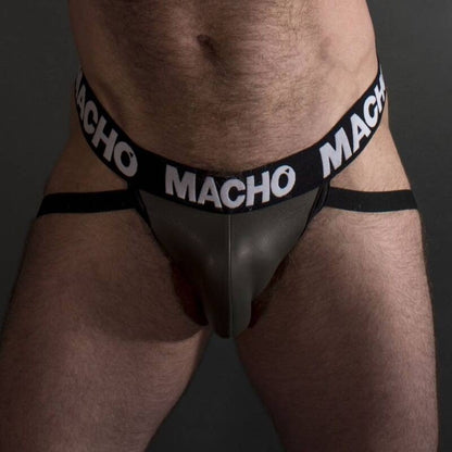 MACHO - MX27GR JOCK CUERO GRIS BEIGE XL