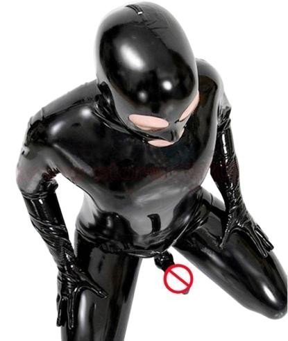 Catsuit Enterizo Integral Para Hombre En Wetlook Vinilo Leather Look