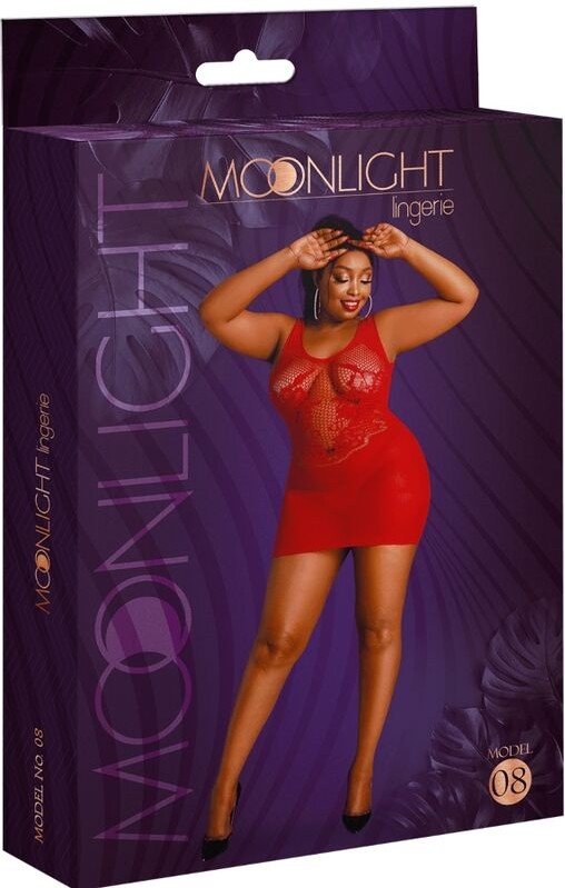 MOONLIGHT - MODELO 8 VESTIDO ROJO TALLA UNICA / PLUS SIZE