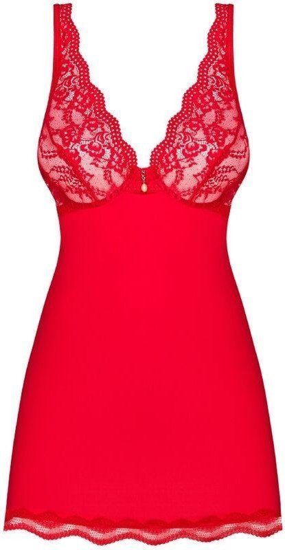 OBSESSIVE - BABYDOLL Y TANGA LUVAE ROJO S/M