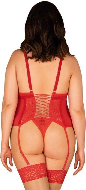 OBSESSIVE - BLOSSMINA CORSET Y TANGA 6XL/7XL