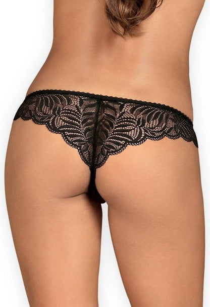 OBSESSIVE - CONTICA TANGA CROTCHLESS L/XL