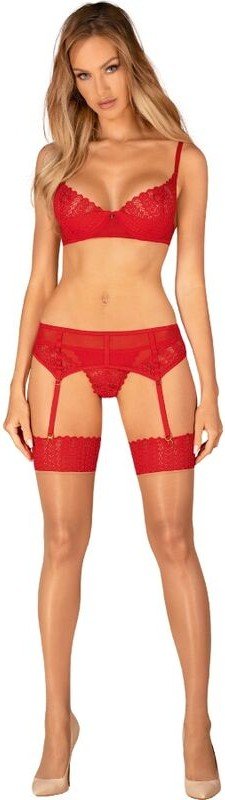 OBSESSIVE - INGRIDIA SET TRES PIEZAS ROJO XL/XXL