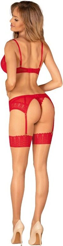 OBSESSIVE - INGRIDIA SET TRES PIEZAS ROJO XL/XXL