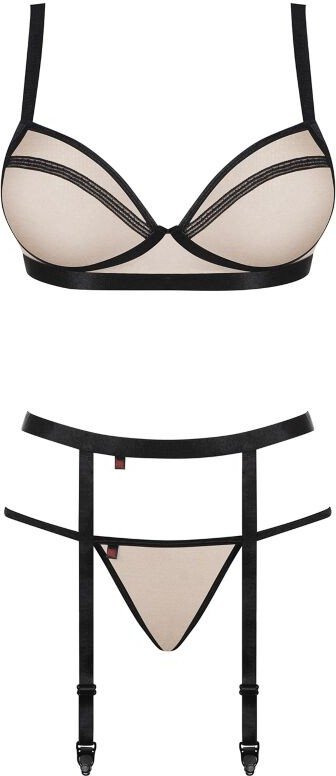 OBSESSIVE - NUDELIA SET TRES PIEZAS L/XL