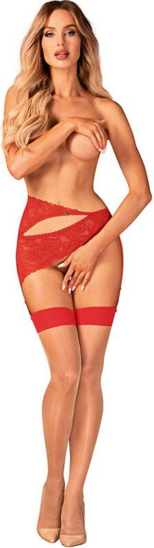 OBSESSIVE - S814 MEDIAS ROJA L/XL