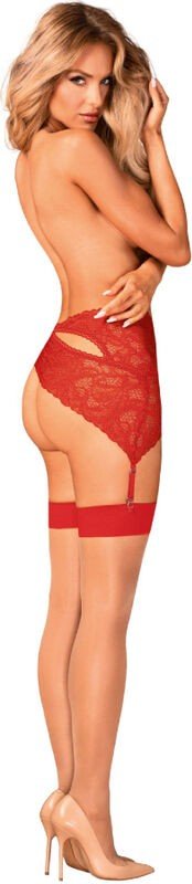 OBSESSIVE - S814 MEDIAS ROJA L/XL