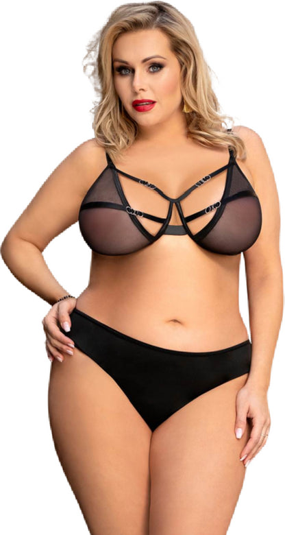 QUEEN LINGERIE - SET DOS PIEZAS PLUS SIZE