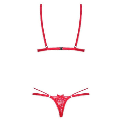 Sexy Bodi Rojo Strappy De Encaje San Valentín