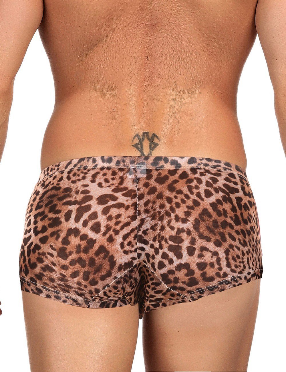 Short Boxer Leopardo Sexy Transparente Para Hombre